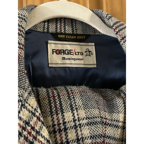 Vtg Penguin Munsingwear Men Dress Wool Pants Suit Plaid Size 38x29? Bell bottom - Picture 9 of 11